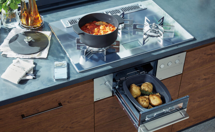 ガスコンロ　デリシア　スタイリッシュコンロ